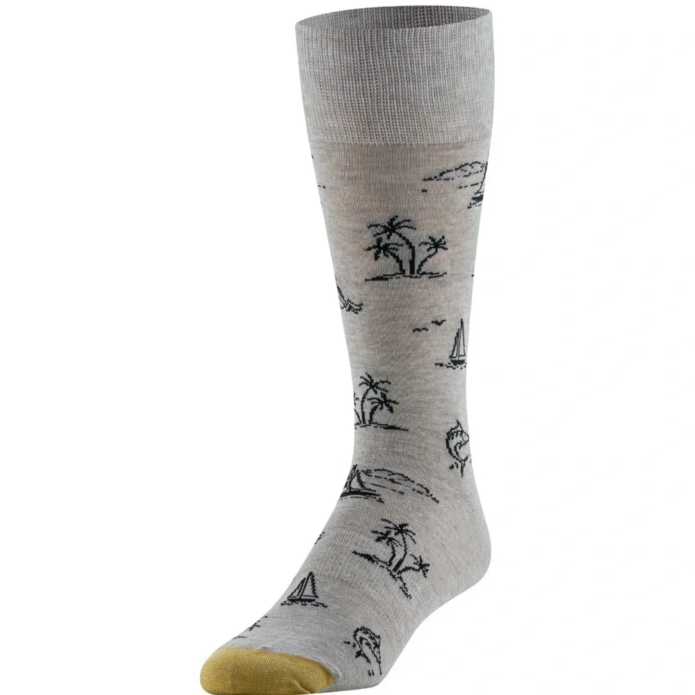 GoldToe Edition Mens Island Crew Socks Assorted, 3 Pack
